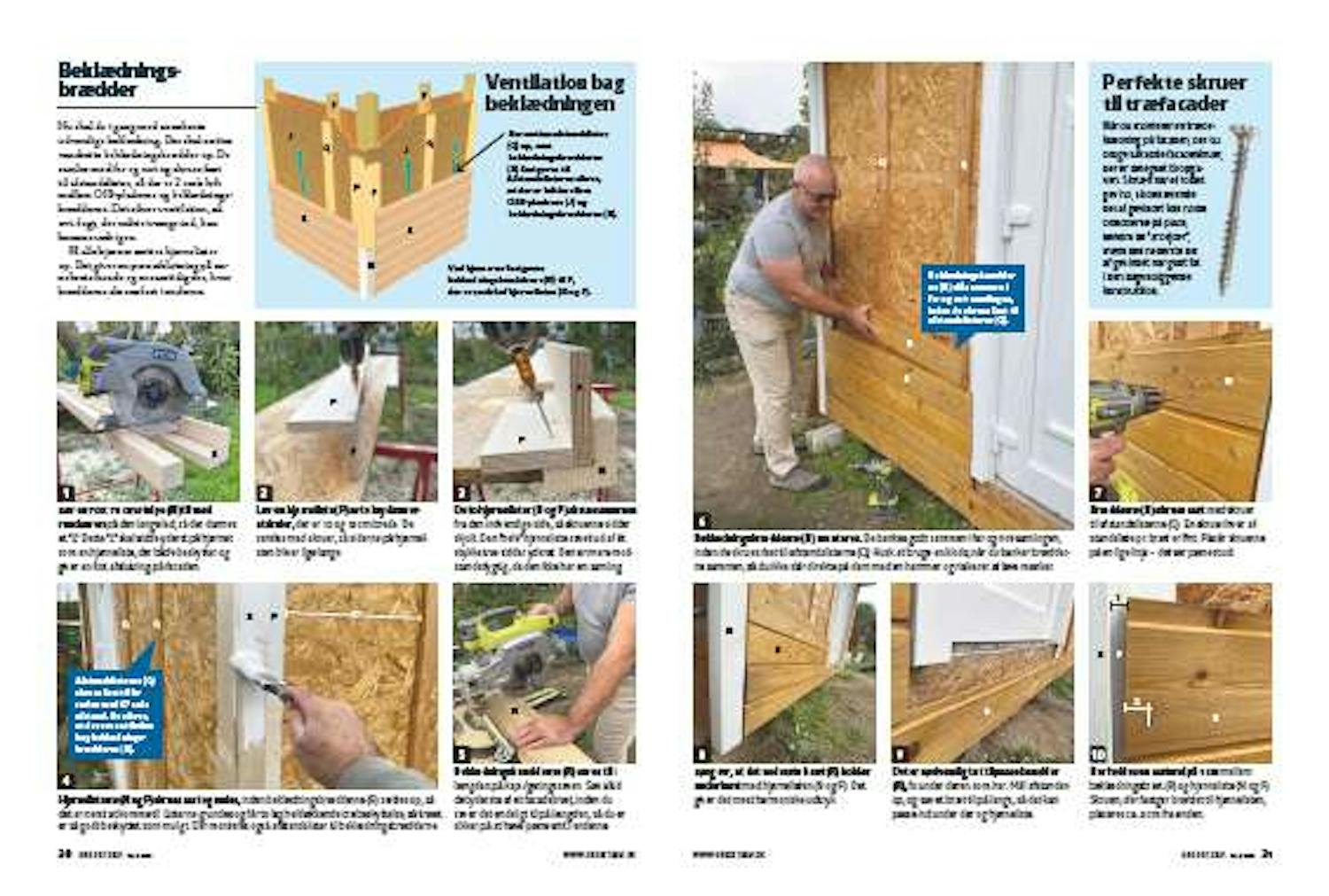 Beklædning af isoleret anneks Bygge isoleret anneks med beklædningsbrædder